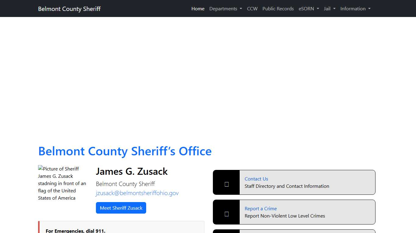Belmont County Sheriff’s Office - James G. Zusack