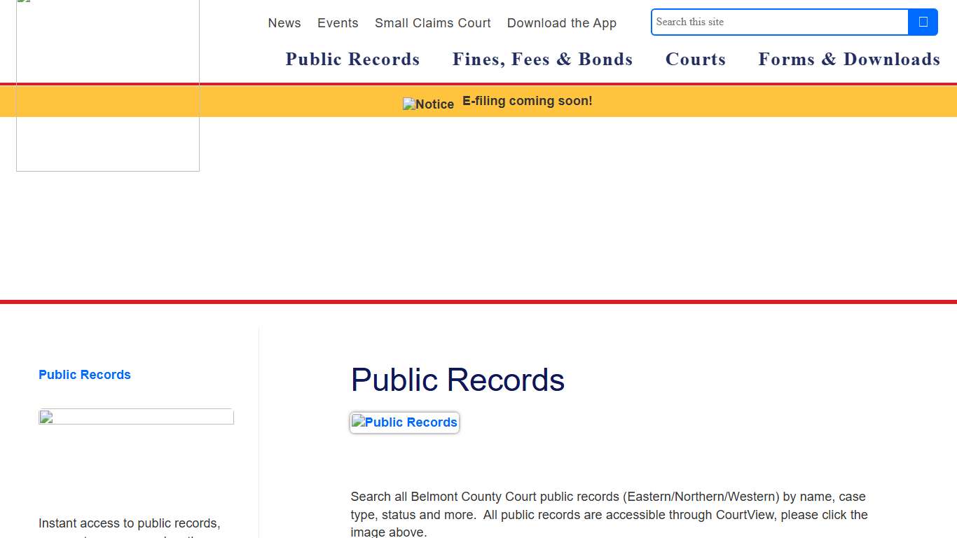 Public Records | Belmont County Courts | Belmont County Ohio Courts | Belmont County Ohio Public Records | Belmont County Ohio Pay Fees Online
